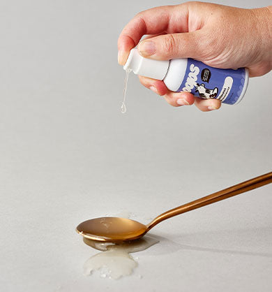 Moops being dripped onto a spoon