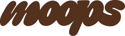 Moops text logo